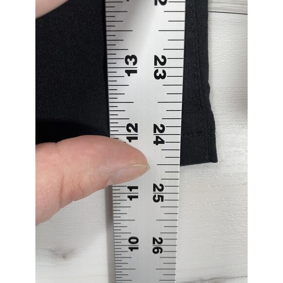 Express Stretch Pants Womens 3/4 Black Dress Slacks Bootcut Career Work Cropped - Picture 6 of 10